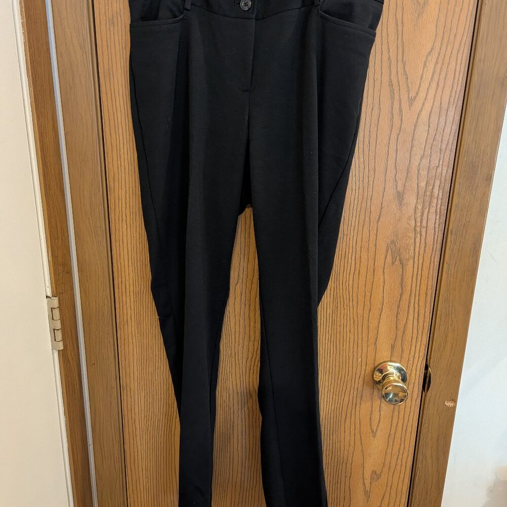 NWT Lane Bryant Ponte Knit Tailored Legging Comfortable Black Pants-Women's 14